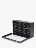 Wolf British Racing 8 module watch winder vegan leather, imported from the UK