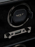 Wolf British Racing 8 module watch winder vegan leather, imported from the UK