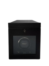 John Lewis WOLF British Racing Vegan Leather 1 Module Watch Winder with Storage- Buy online at McGrocer