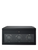John Lewis WOLF British Racing Vegan Leather 3 Module Watch Winder with Storage- Buy online at McGrocer