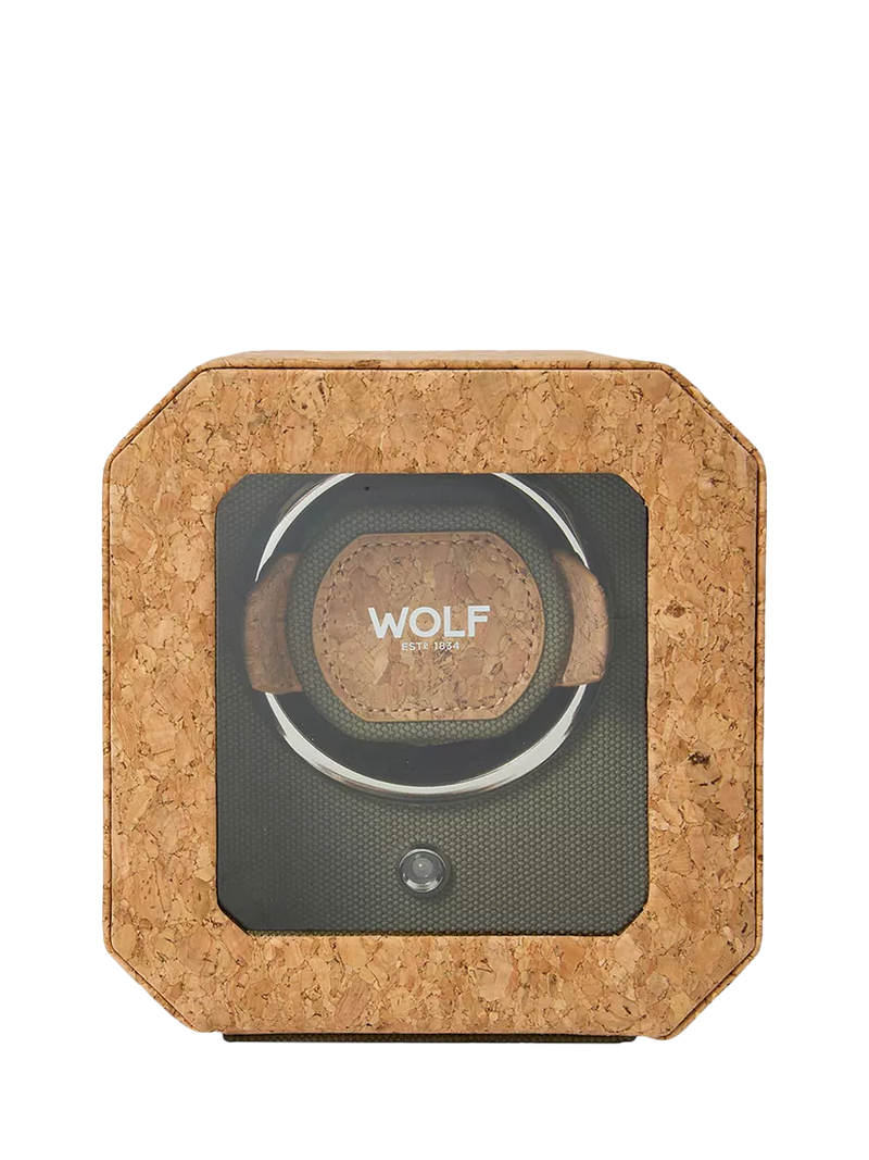 WOLF Cortica natural cork watch winder (British brand)