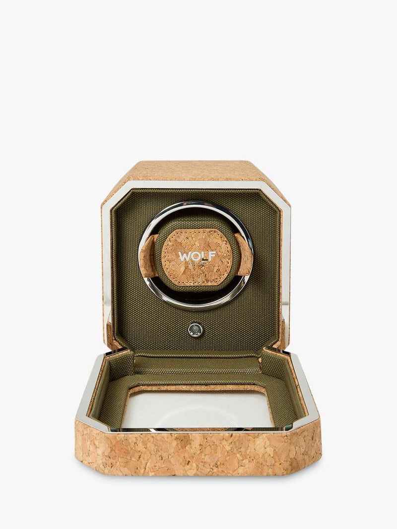 WOLF Cortica natural cork watch winder (British brand)