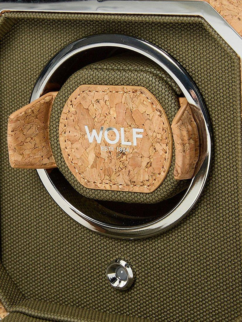 WOLF Cortica natural cork watch winder (British brand)