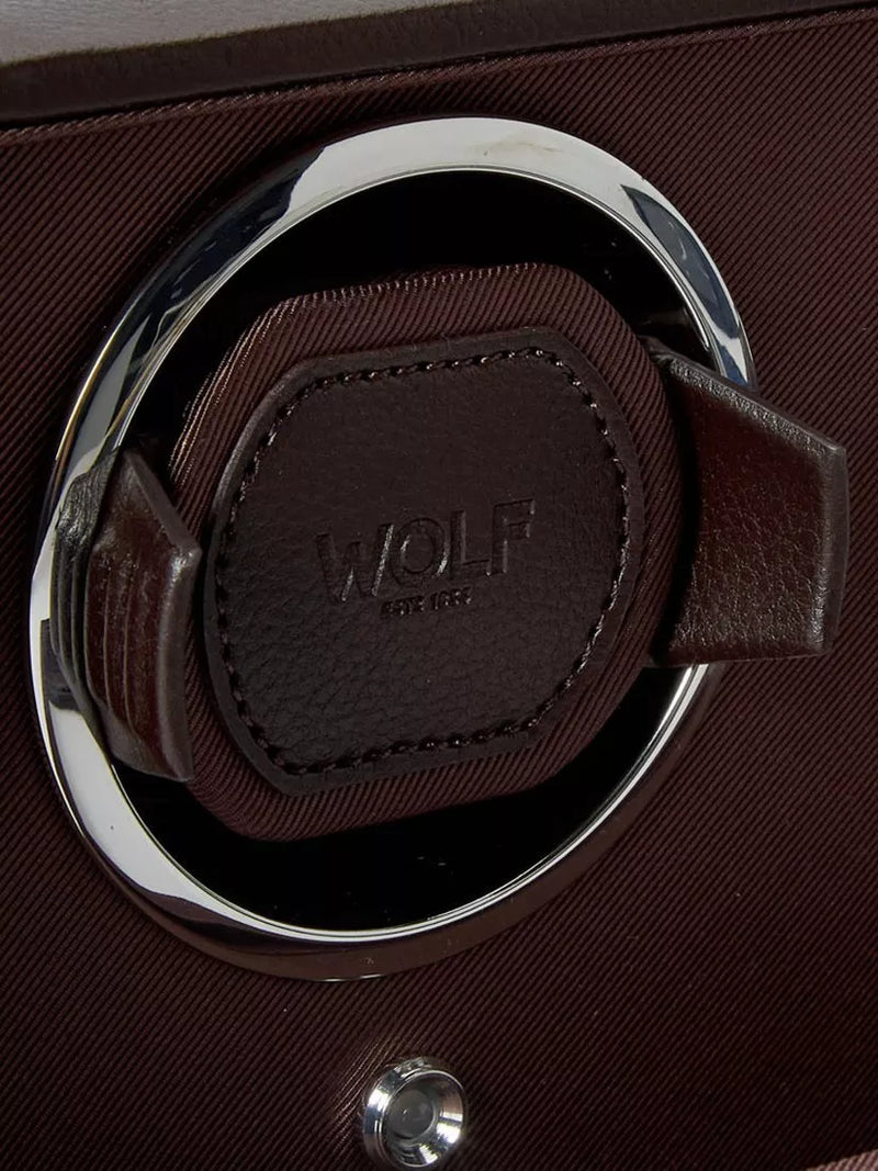WOLF Cub vegan leather 2 module watch winder - British product