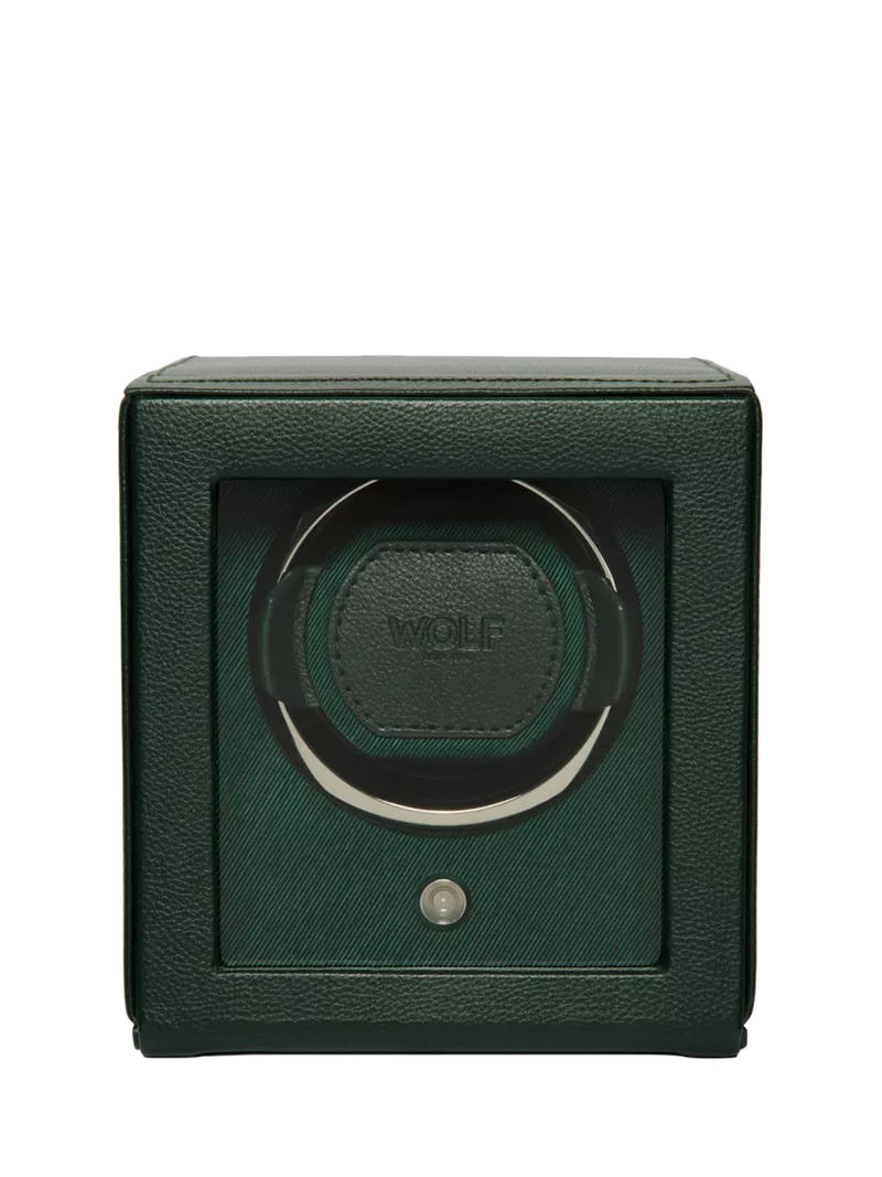 WOLF Cub Vegan Leather 1 Module Watch Winder With Cover