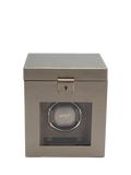 WOLF Palermo 1 Module Leather Watch Winder and Jewellery Box