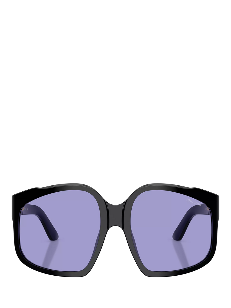 Miu Miu women's irregular sunglasses black/violet, UK version