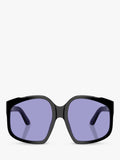 Miu Miu women's irregular sunglasses black/violet, UK version