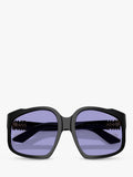 Miu Miu women's irregular sunglasses black/violet, UK version