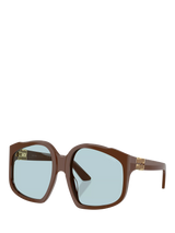 John Lewis Miu Miu A07S24 Square Sunglasses Brown- Buy online at McGrocer