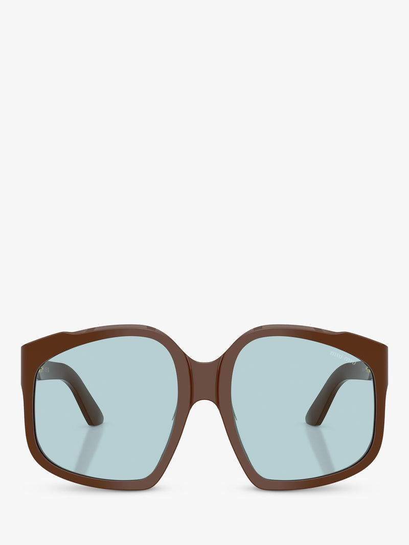 Miu Miu A07S24 square sunglasses brown - UK version