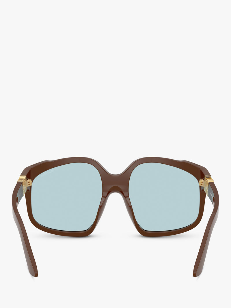 Miu Miu A07S24 square sunglasses brown - UK version