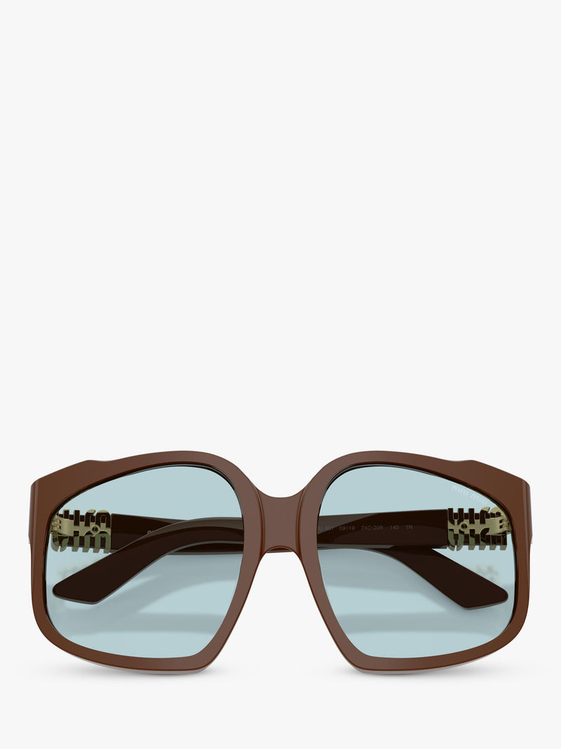 Miu Miu A07S24 square sunglasses brown - UK version