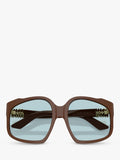Miu Miu A07S24 square sunglasses brown - UK version