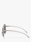 Miu Miu square sunglasses silver grey polyamide lenses (British brand)