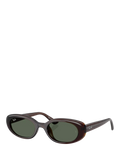 Ray-Ban RB4441 Unisex Oval Sunglasses Black
