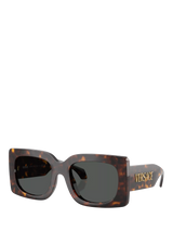 John Lewis Versace VE4496U Women's Signature Square Sunglasses, Tortoise/Grey- Buy online at McGrocer