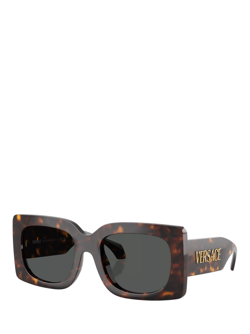 Versace square sunglasses tortoise grey 54mm, UK version