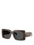 Versace square sunglasses tortoise grey 54mm, UK version