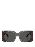Versace square sunglasses tortoise grey 54mm, UK version