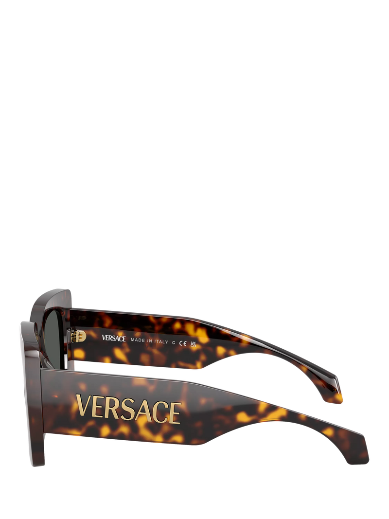 Versace square sunglasses tortoise grey 54mm, UK version