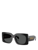 John Lewis Versace VE4496 Women's Square Sunglasses, Black/Grey, 54mm- Buy online at McGrocer
