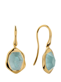 Monica Vinader gemstone drop earrings (British brand)