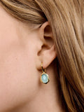 Monica Vinader gemstone drop earrings (British brand)