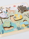 John Lewis wooden woodland animal sounds puzzle, imported from the UK