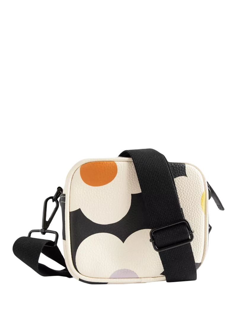 Caroline Gardner flower camera bag in charcoal, UK version