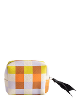 John Lewis Caroline Gardner Check Cube Wash Bag, Multi- Buy online at McGrocer