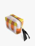 Caroline Gardner Check Cube wash bag multi - British product
