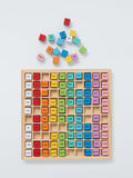 John Lewis wooden multiplication blocks educational toy - British product