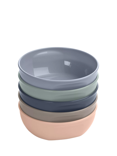 John Lewis Vital Baby Nourish Perfectly Simple Bowls, Pack of 5, Multi- Buy online at McGrocer
