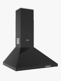 Belling black chimney cooker hood 660mm height - British product