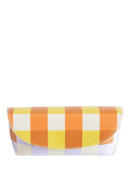 Caroline Gardner multi check glasses case - British product