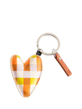 Caroline Gardner multi check heart keyring (British brand)