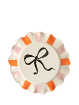 John Lewis Caroline Gardner Bow Plate Pink Side Plate- Buy online at McGrocer