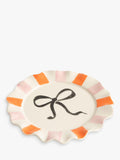 Caroline Gardner Bow Plate pink ceramic stoneware - British product