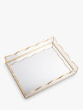 Caroline Gardner glass scallop tray gold - British product