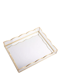 Caroline Gardner glass scallop tray gold - British product