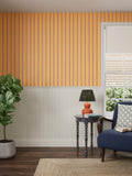 John Lewis x Sanderson Arbre Stripe Wallpaper, Ochre/Raspberry