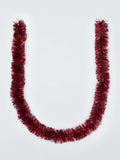 Chunky Burgundy Christmas Tinsel Festive Decoration