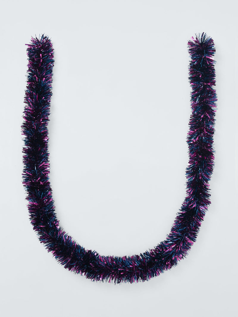 Chunky Mulberry Tinsel for Festive Decorations