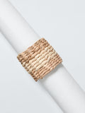 John Lewis seagrass napkin rings natural set of 4 (British brand)