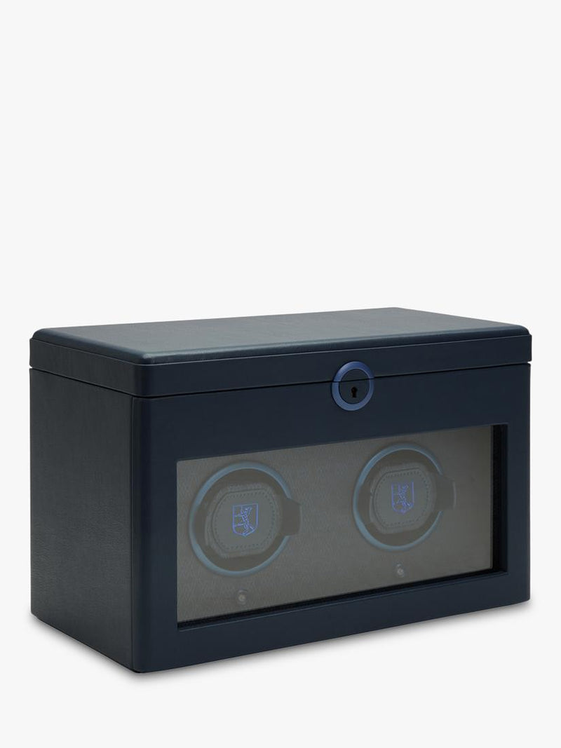 WOLF Earth vegan apple leather 2 module watch winder (British brand)