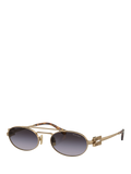 Miu Miu MU54ZS Women's Oval Sunglasses