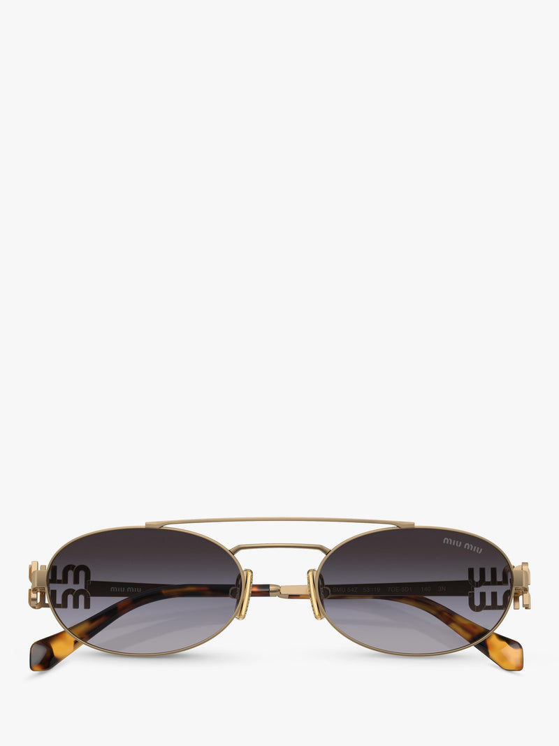 Miu Miu oval sunglasses for women, MU54ZS - British product