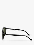 Ray-Ban RB2215 round sunglasses black frame green lenses - British product