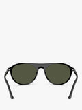 Ray-Ban RB2215 round sunglasses black frame green lenses - British product